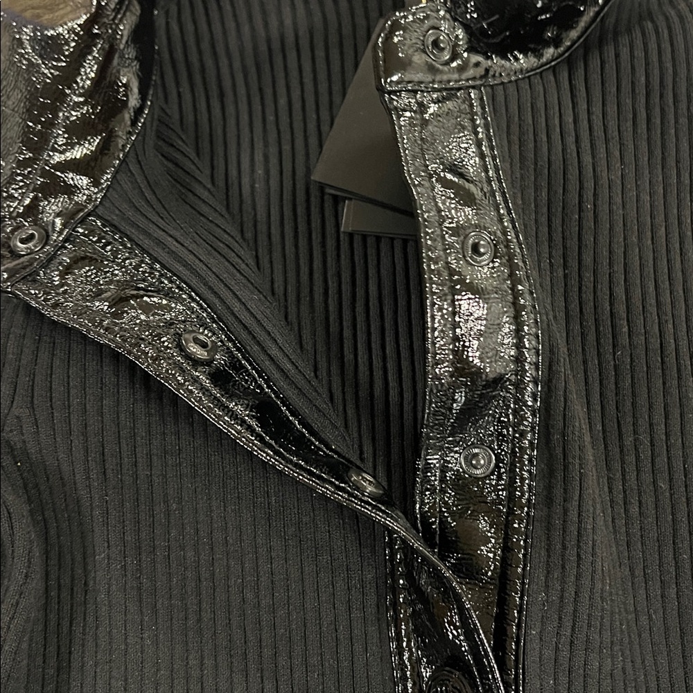 Maje Mosana Ribbed Top size 1 - Picture 4 of 10